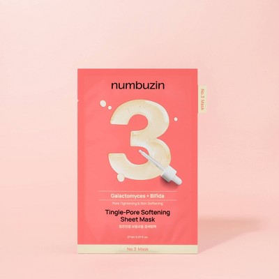 numbuzin No.3 Tingle-Pore Softening Sheet Mask - 0.91 fl oz