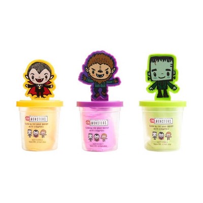 Innovative Designs 3pk Glow in the Dark Dough with Stamper Little Monster