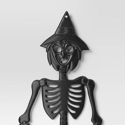 60" 3D Jointed Witch Skeleton Halloween Decorative Prop Black - Hyde and EEK! Boutique (LOCAL PICKUP ONLY)
