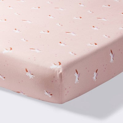 Cotton Fitted Crib Sheet - Unicorn - Cloud Island