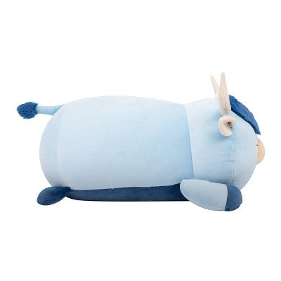 Squishmallows 18" Jumbo Toro Blue Highland Cow Fuzzy Belly Sleepamallow