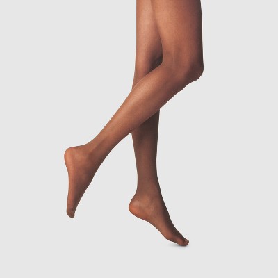 Women's 20D Sheer Tights - A New Day Cocoa L/XL