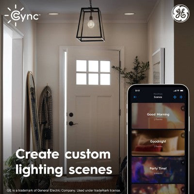 GE CYNC Smart LED Wafer Downlight Full Color: Energy Star Certified Recessed Light, Alexa & Google Compatible, 1150 Lumens