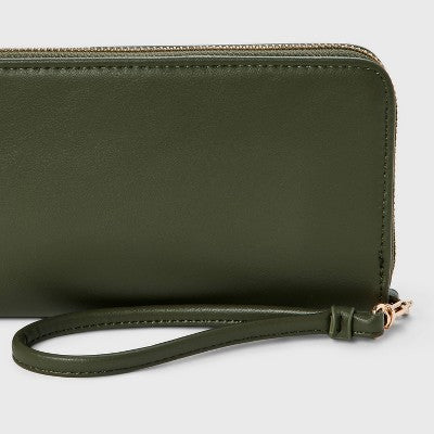 Large Around Zip Wallet - A New Day Green