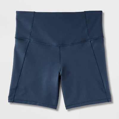 Women's Effortless Support Bike Shorts 6" - All In Motion Navy Blue M