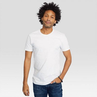Hanes Men's Crewneck T-Shirt with Fresh IQ 6pk - White S