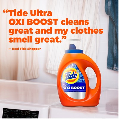 Tide Ultra Oxi Boost HE Deep Cleaning Concentrated Liquid Laundry Detergent 65 Loads - 92 fl oz