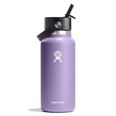 Hydro Flask 32oz Wide Mouth Flex Straw Bottle - Moonshadow