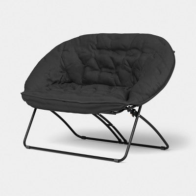 Double Dish Dorm Chair Black - Room Essentials (LOCAL PICKUP ONLY)