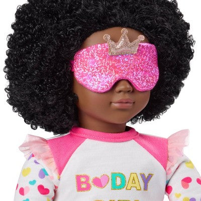 Our Generation PJ Party Pajama Outfit with Cupcake Plush & Sleep Mask Accessories for 18" Dolls