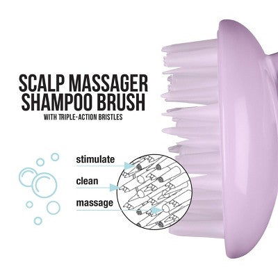 Conair Scalp Massager Shampoo Hair Brush - All Hair - Purple