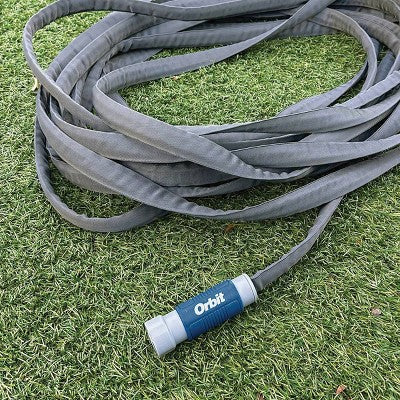 Orbit 100' Heavy Duty Fabric Hose White/Gray/Blue