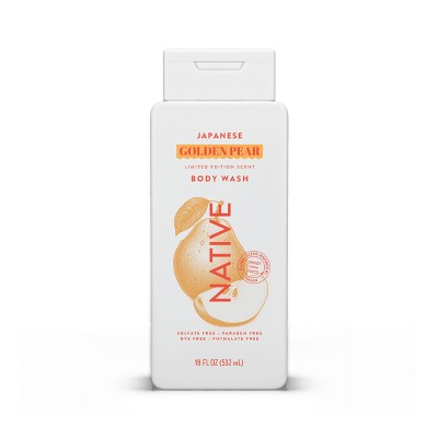 Native Limited Edition Global Flavors Sulfate-Free Body Wash - Japanese Golden Pear - 18 fl oz: Basic Cleansing, Whole Body, Paraben-Free.