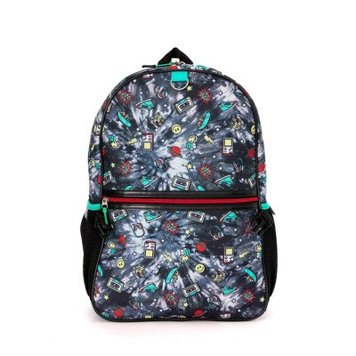 Locker Club Kids' 16L Kids Backpack with Lunch Box Headphone - Black: Preschool, Tear-Resistant