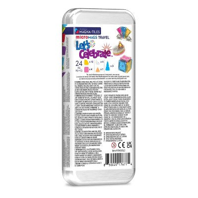 MAGNA-TILES MicroMAGS Travel Set - Let's Celebrate Birthdays
