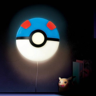 Pokemon Poke Ball Great Ball 3D Wall Light