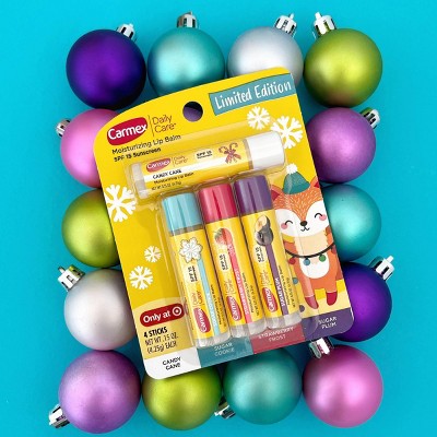 Carmex Daily Care Limited Edition Lip Balm Sticks - 4pk