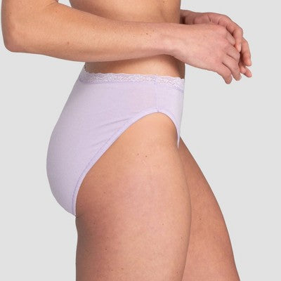 Fruit of the Loom Women's 4pk All Day Comfort Cotton Stretch Hi-cut Underwear - Multicolor 9