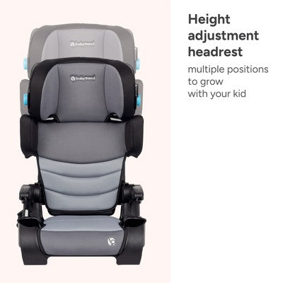 Baby Trend Koa Slim High Back Booster Car Seat with Side Sun Visors and Latch - Cosmic Gray: 120 lbs Maximum Weight, 9.75 lbs Product Weight (LOCAL PICKUP ONLY)