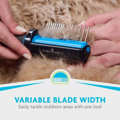 Furminator 2-in-1 Detangling Doodle Grooming Brush