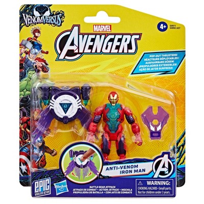 Marvel Avengers Venom vs Epic World of Action Anti-Venom Iron Man Action Figure