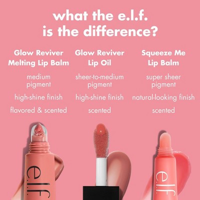 e.l.f. Glow Reviver Melting Lip Balm - Blackberry Sorbet - 0.52oz