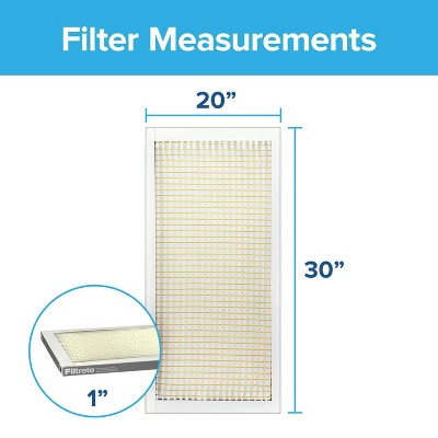 Filtrete 2pk Basic Dust and Lint 300 20X30: Electrostatic Air Control Filters, MERV 5, Captures Lint & Dust, 20x30x1 (LOCAL PICKUP ONLY)