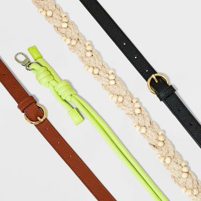 Adjustable Buckle Crossbody Handbag Strap - Universal Thread Black