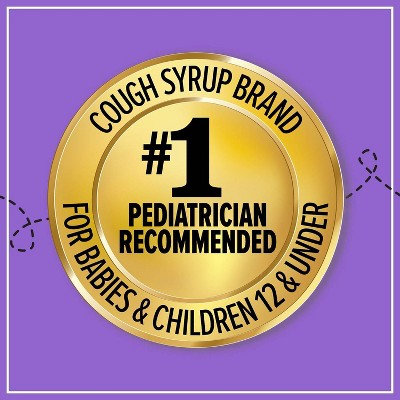 Zarbee's Baby Cough Syrup + Immune with Honey & Zinc - Natural Grape Flavor - 2 fl oz