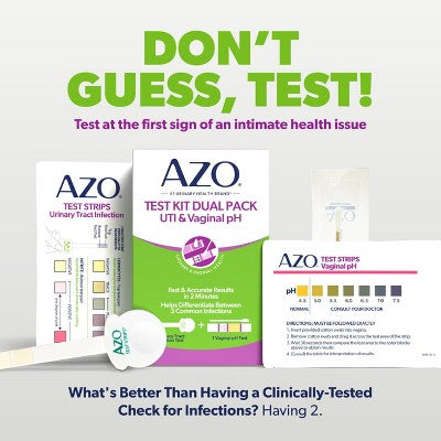 AZO At Home UTI and Vaginal pH Test Kit