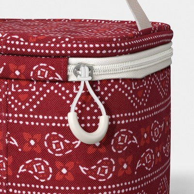 4 Cans/3.1 qt Soft Sided Personal Cooler Red Bandana - Sun Squad