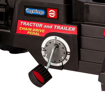 Peg Perego Case IH Tractor and Trailer - Red (LOCAL PICKUP ONLY)