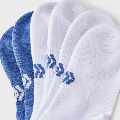 Men's Striped Tonal Varsity 3pk Crew Socks - All In Motion Mudstone Blue 6-12