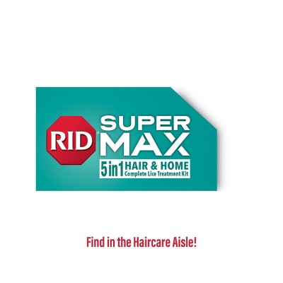 RID Super Max 5-in-1 Hair & Home Complete Lice Treatment Kit