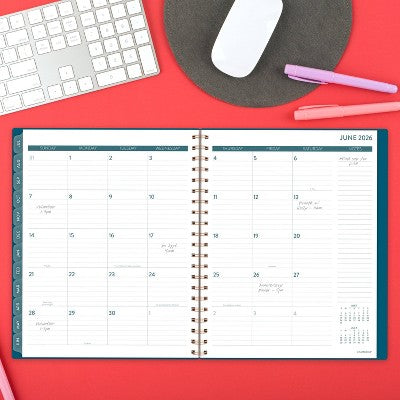 Cambridge 2025-2026 Weekly/Monthly Large Teacher Planner Grid, Teacher Supplies