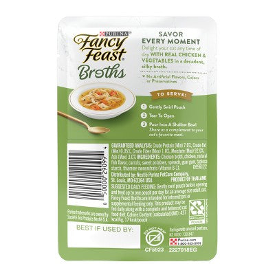 Purina Fancy Feast Lickable Broths Classic Wet Cat Food with Chicken Flavor - 1.4oz