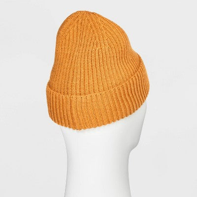 Men's Rib-Knit Value Beanie - Goodfellow & Co Yellow