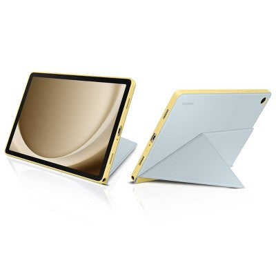 Samsung Galaxy Tab A9+ Book Cover - Blue/Yellow: Solid Epoxy Electronics Case