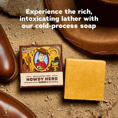 DR. SQUATCH Men's All Natural Bar Soap - Howdy Hero - 5oz