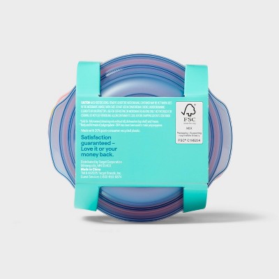 Round Food Storage Container - 7.5oz/4pk - up&up