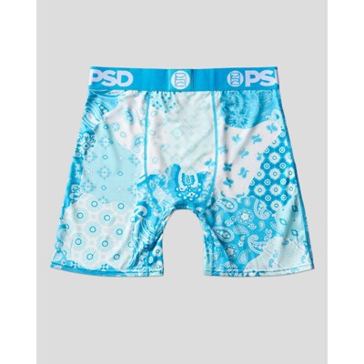 PSD Men's Paisley Print Briefs - Blue/Cream XXL