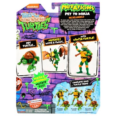 Teenage Mutant Ninja Turtles Michelangelo Pet to Ninja Action Figure