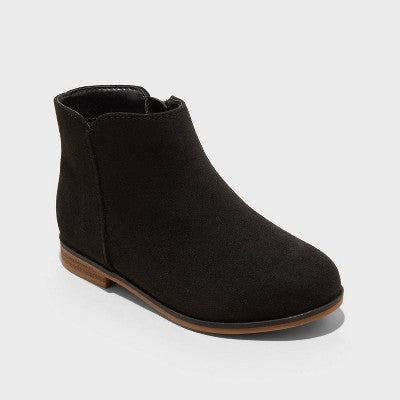 Toddler Girls Penelope Zipper Boots - Cat & Jack Black 11T