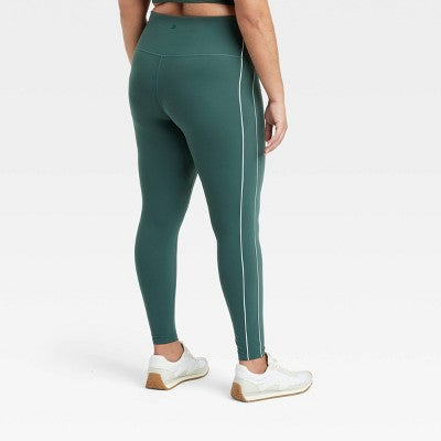 Women's Everyday Soft High-Rise Piped 7/8 Leggings 1X