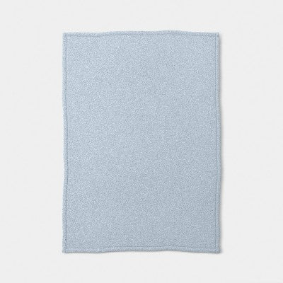 50"x70" Heathered Comfort Plush Throw Blue/White - Room Essentials