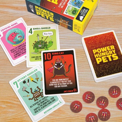 Exploding Kittens Power Hungry Pets Card Game