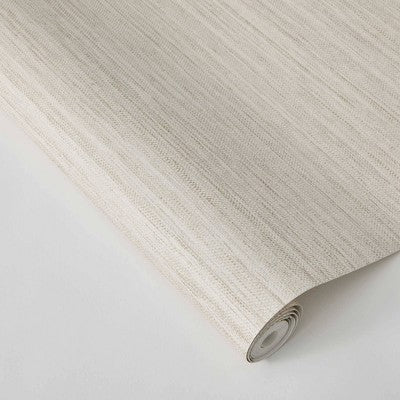 Tempaper & Co. Peel and Stick Wallpaper Horizontal Grasscloth Ecru (LOCAL PICKUP ONLY)