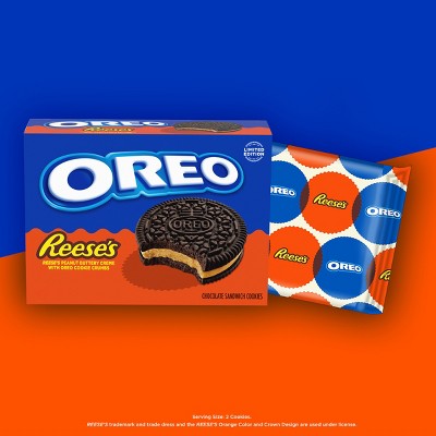 Oreo Reese's Peanut Buttery Creme Chocolate Sandwich Cookies - 10.81oz