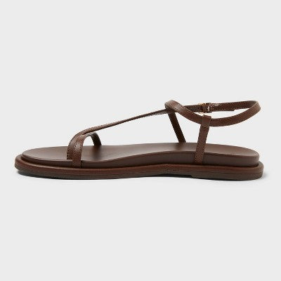 Women's Ivy Footbed Sandals - Universal Thread Chocolate 9
