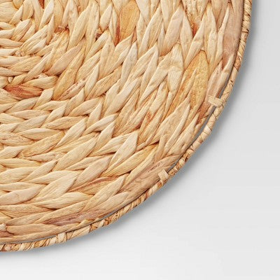 Water Hyacinth Charger Placemat - Threshold: Round Off-White Table Decor, Traditional Style, 15" Diameter